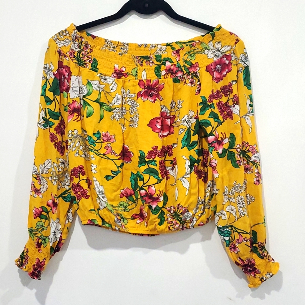 Ambiance Women's Off Shoulder Floral Top